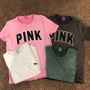 Lot of 4 Victoria’s secures t-shirts